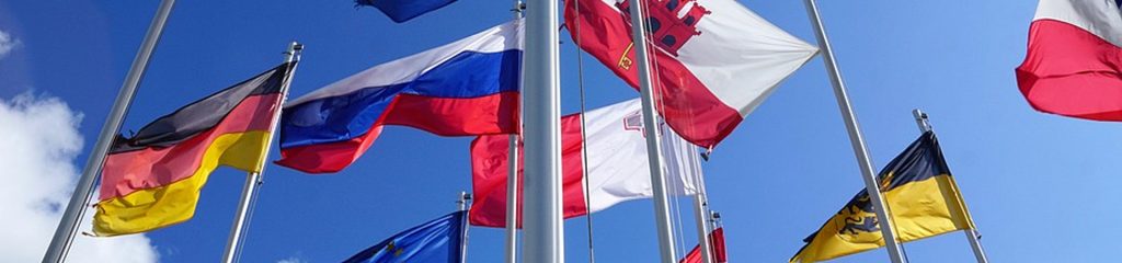 Flagge des Gastgeberlandes Russland